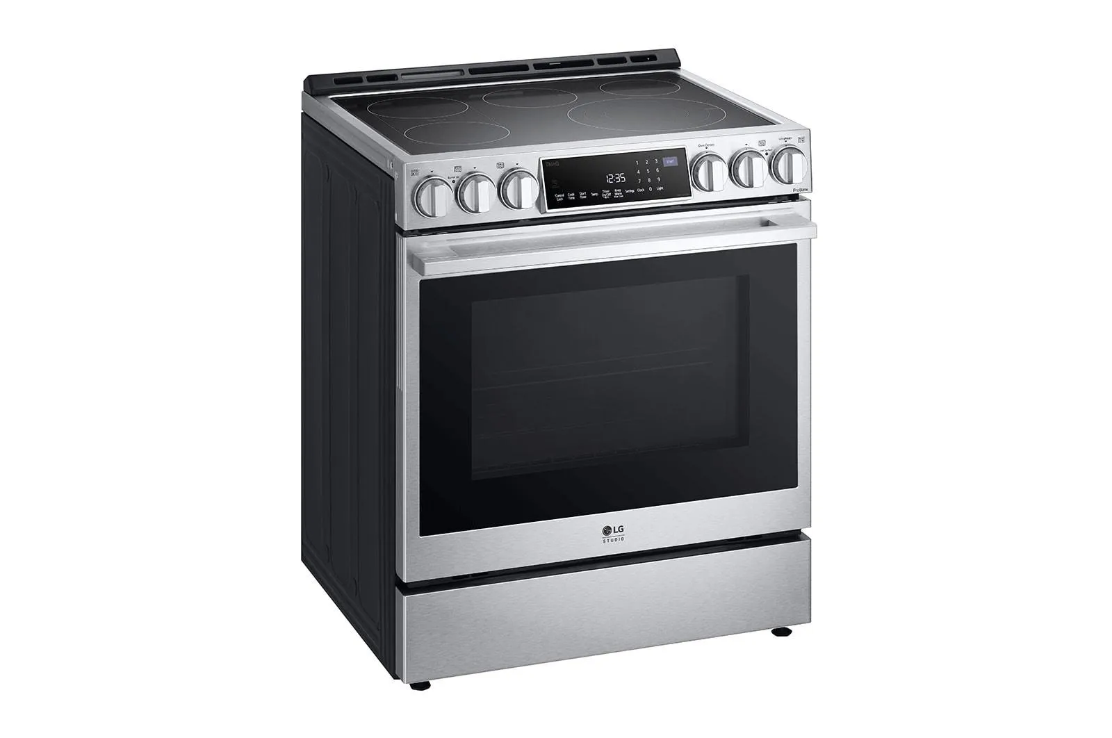 Lg LSES6338F Lg Studio 6.3 Cu. Ft. Instaview Electric Slide-In Range With Probake Convection And Air Fry