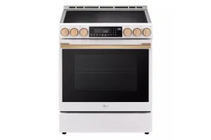 Lg LSES6338N Lg Studio 6.3 Cu. Ft. Instaview Electric Slide-In Range With Probake Convection And Air Fry