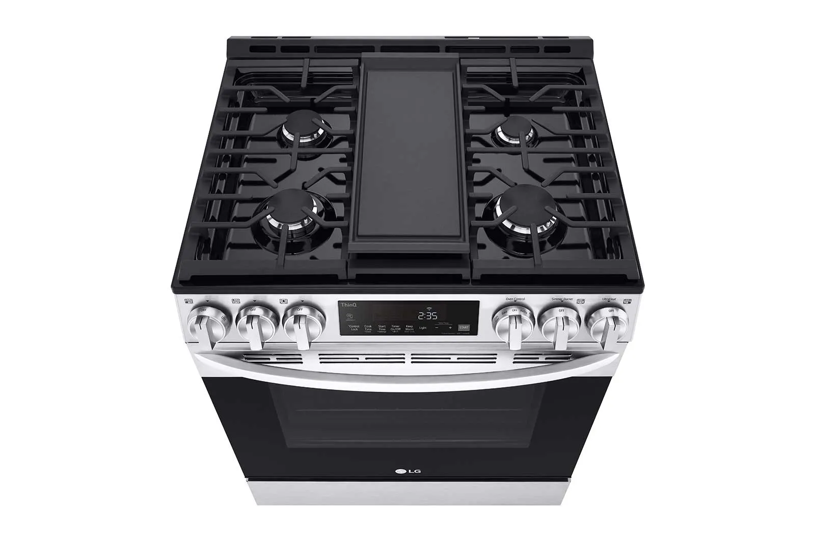 Lg LSGL5833F 5.8 Cu Ft. Smart Wi-Fi Enabled Fan Convection Gas Slide-In Range With Air Fry & Easyclean