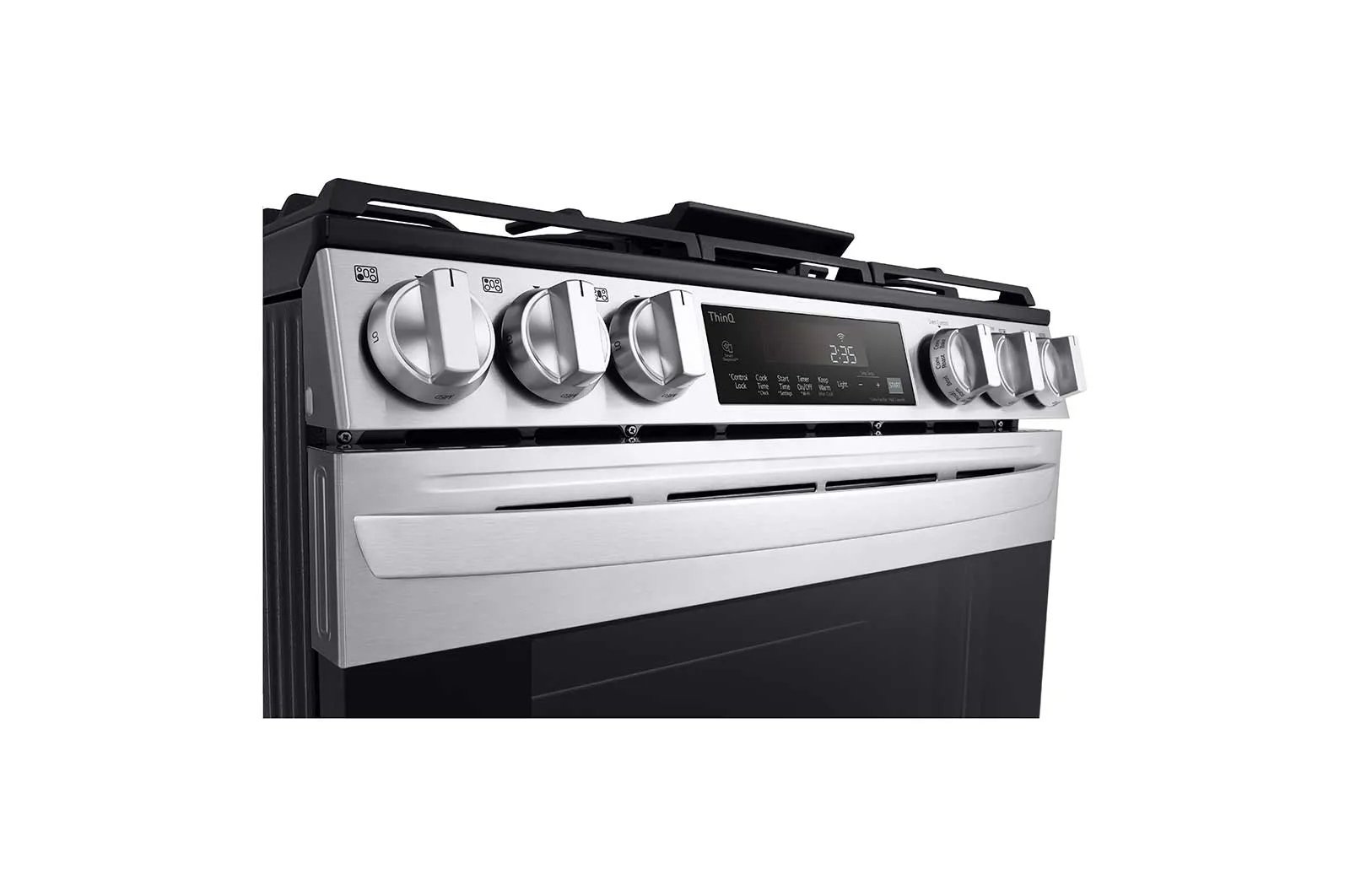 Lg LSGL5833F 5.8 Cu Ft. Smart Wi-Fi Enabled Fan Convection Gas Slide-In Range With Air Fry & Easyclean