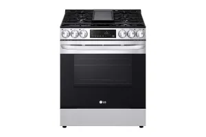 Lg LSGL5833F 5.8 Cu Ft. Smart Wi-Fi Enabled Fan Convection Gas Slide-In Range With Air Fry & Easyclean