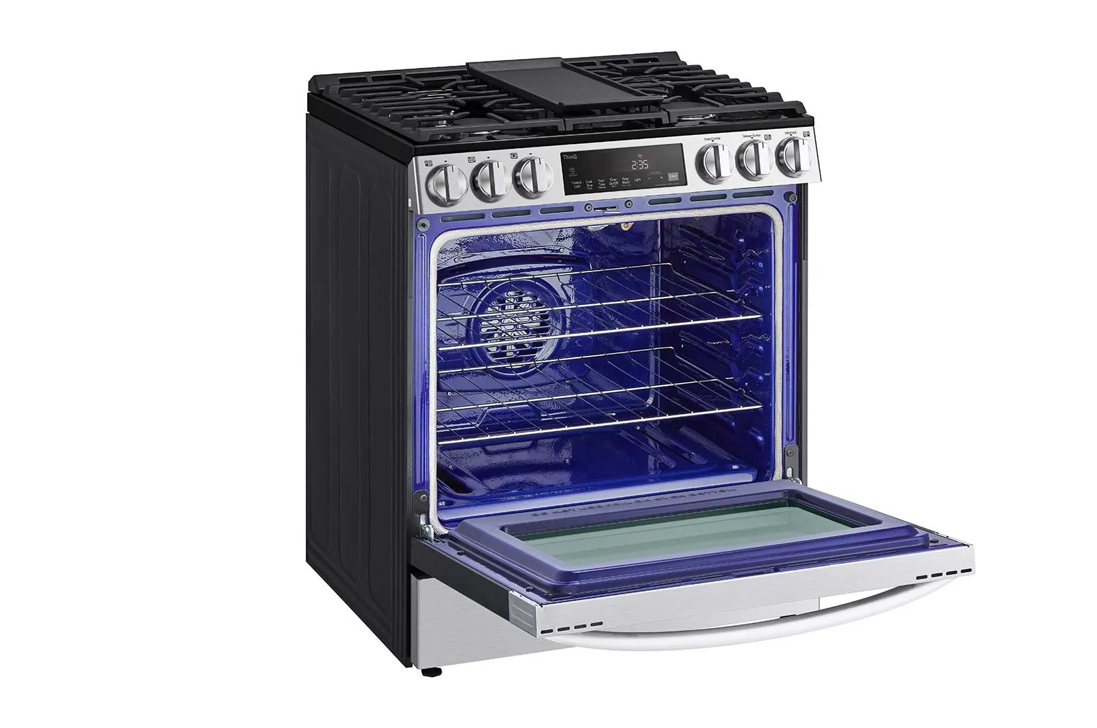 Lg LSGL5833F 5.8 Cu Ft. Smart Wi-Fi Enabled Fan Convection Gas Slide-In Range With Air Fry & Easyclean