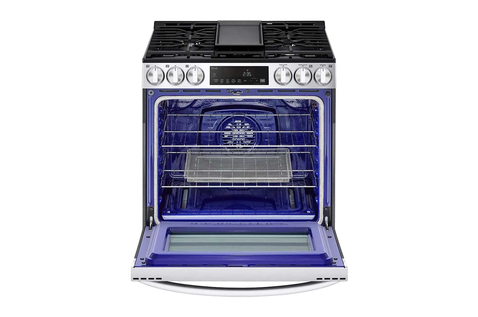 Lg LSGL5833F 5.8 Cu Ft. Smart Wi-Fi Enabled Fan Convection Gas Slide-In Range With Air Fry & Easyclean