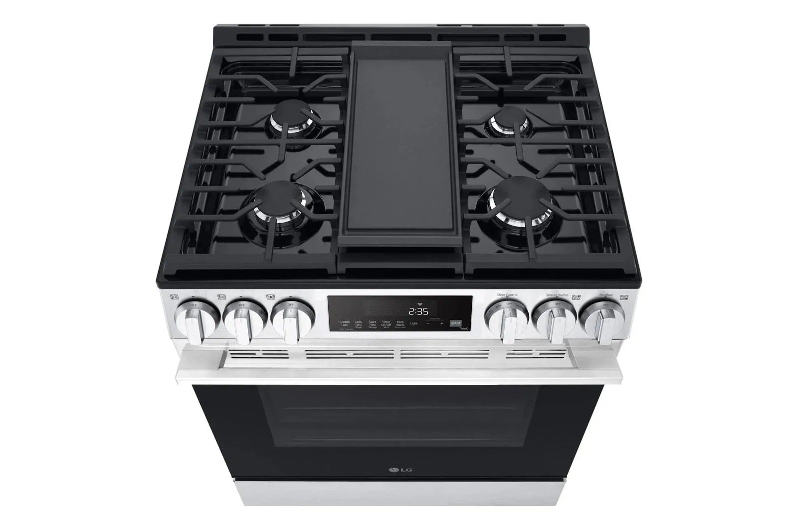 Lg LSGL5833X 5.8 Cu. Ft. Smart Gas Slide-In Range With Convection. Air Fry And Easyclean
