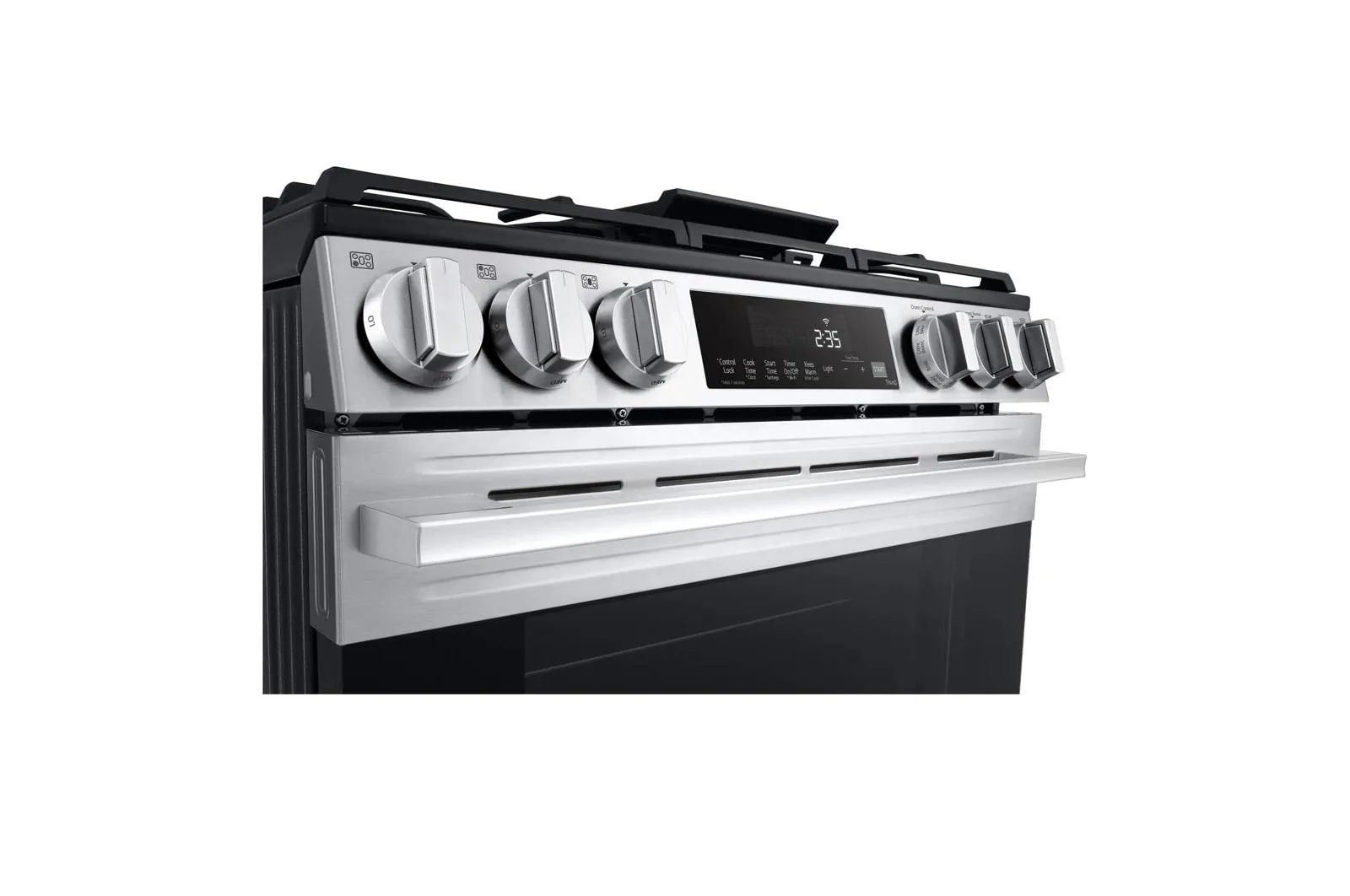 Lg LSGL5833X 5.8 Cu. Ft. Smart Gas Slide-In Range With Convection. Air Fry And Easyclean