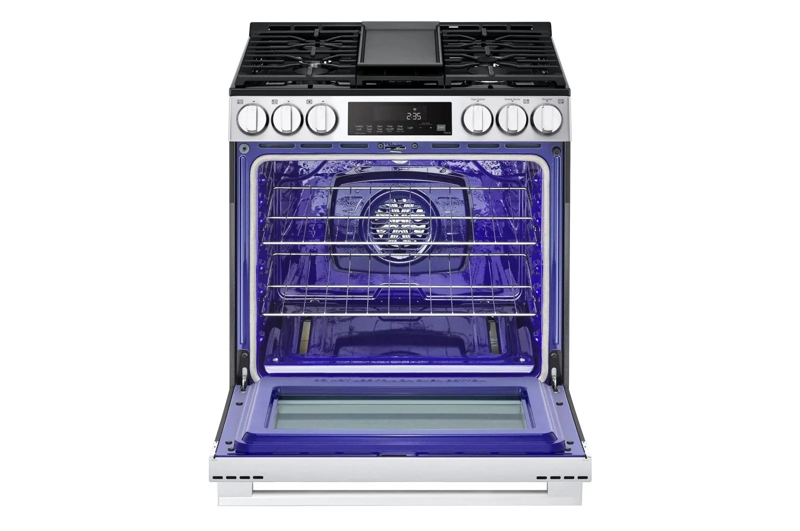 Lg LSGL5833X 5.8 Cu. Ft. Smart Gas Slide-In Range With Convection. Air Fry And Easyclean