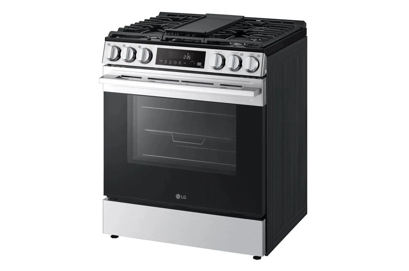 Lg LSGL5833X 5.8 Cu. Ft. Smart Gas Slide-In Range With Convection. Air Fry And Easyclean
