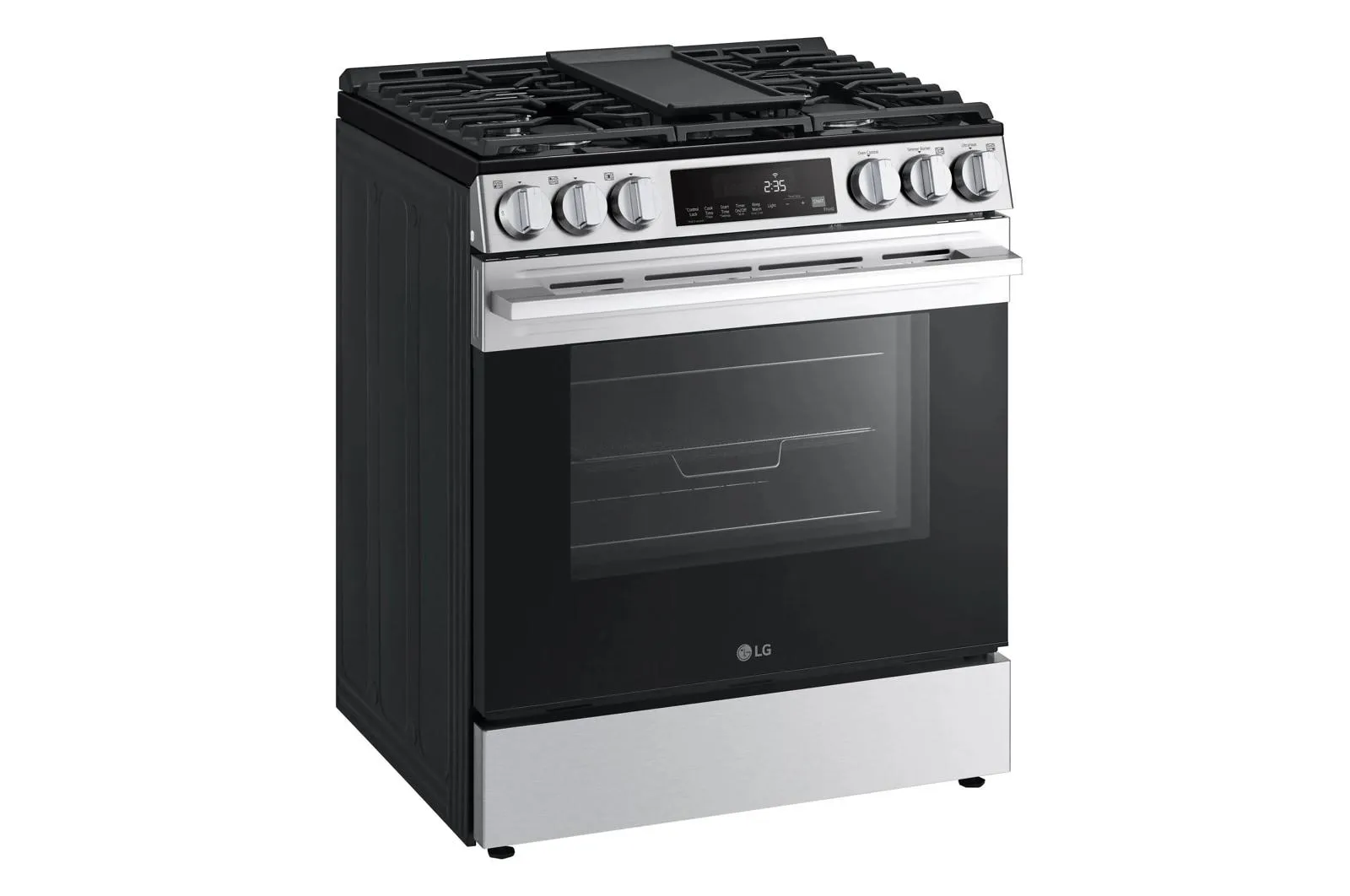 Lg LSGL5833X 5.8 Cu. Ft. Smart Gas Slide-In Range With Convection. Air Fry And Easyclean