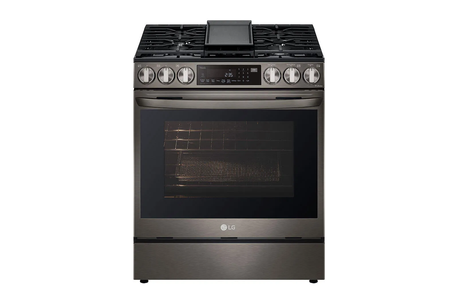 Lg LSGL6335D 6.3 Cu Ft. Smart Wi-Fi Enabled Probake Convection Instaview Gas Slide-In Range With Air Fry