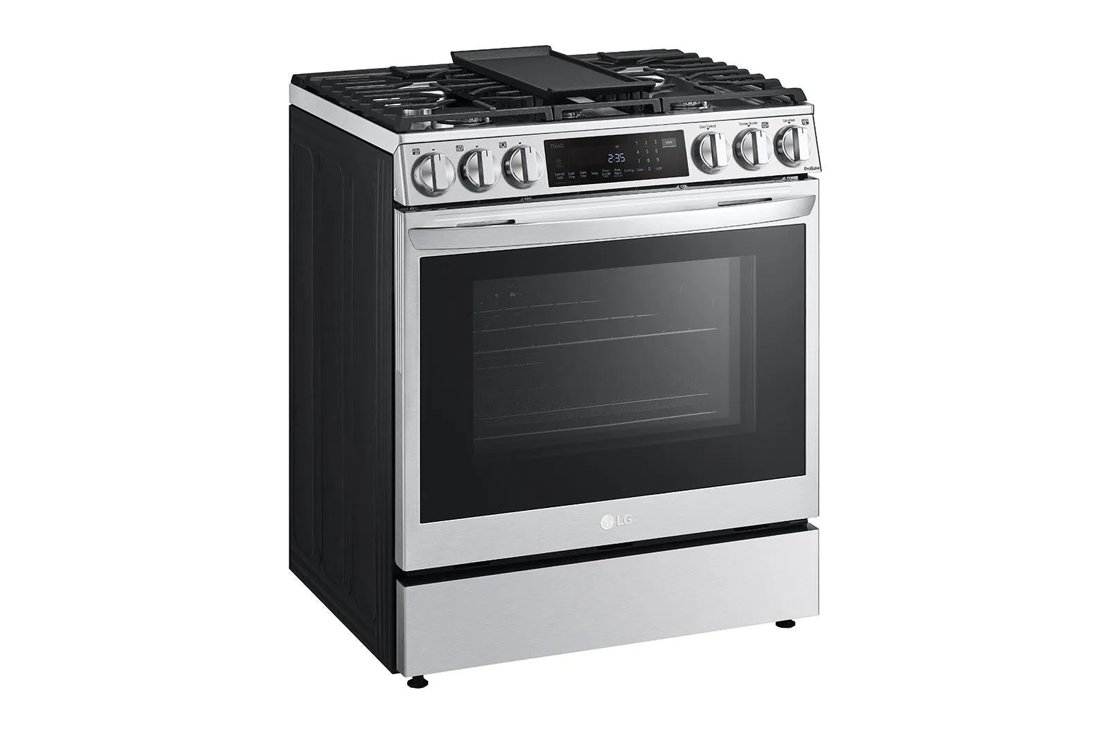 Lg LSGL6335F 6.3 Cu Ft. Smart Wi-Fi Enabled Probake Convection Instaview Gas Slide-In Range With Air Fry