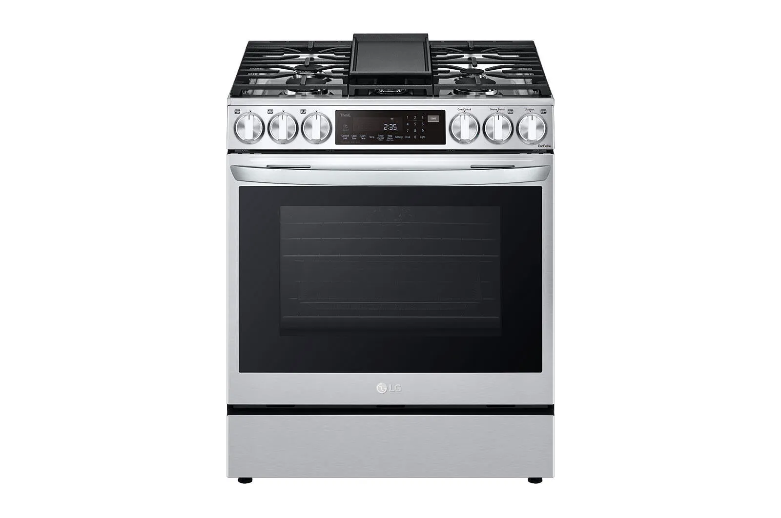 Lg LSGL6335F 6.3 Cu Ft. Smart Wi-Fi Enabled Probake Convection Instaview Gas Slide-In Range With Air Fry