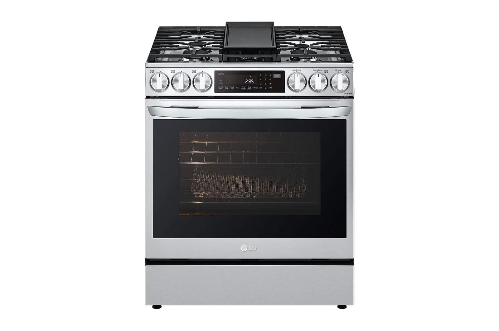 Lg LSGL6335F 6.3 Cu Ft. Smart Wi-Fi Enabled Probake Convection Instaview Gas Slide-In Range With Air Fry