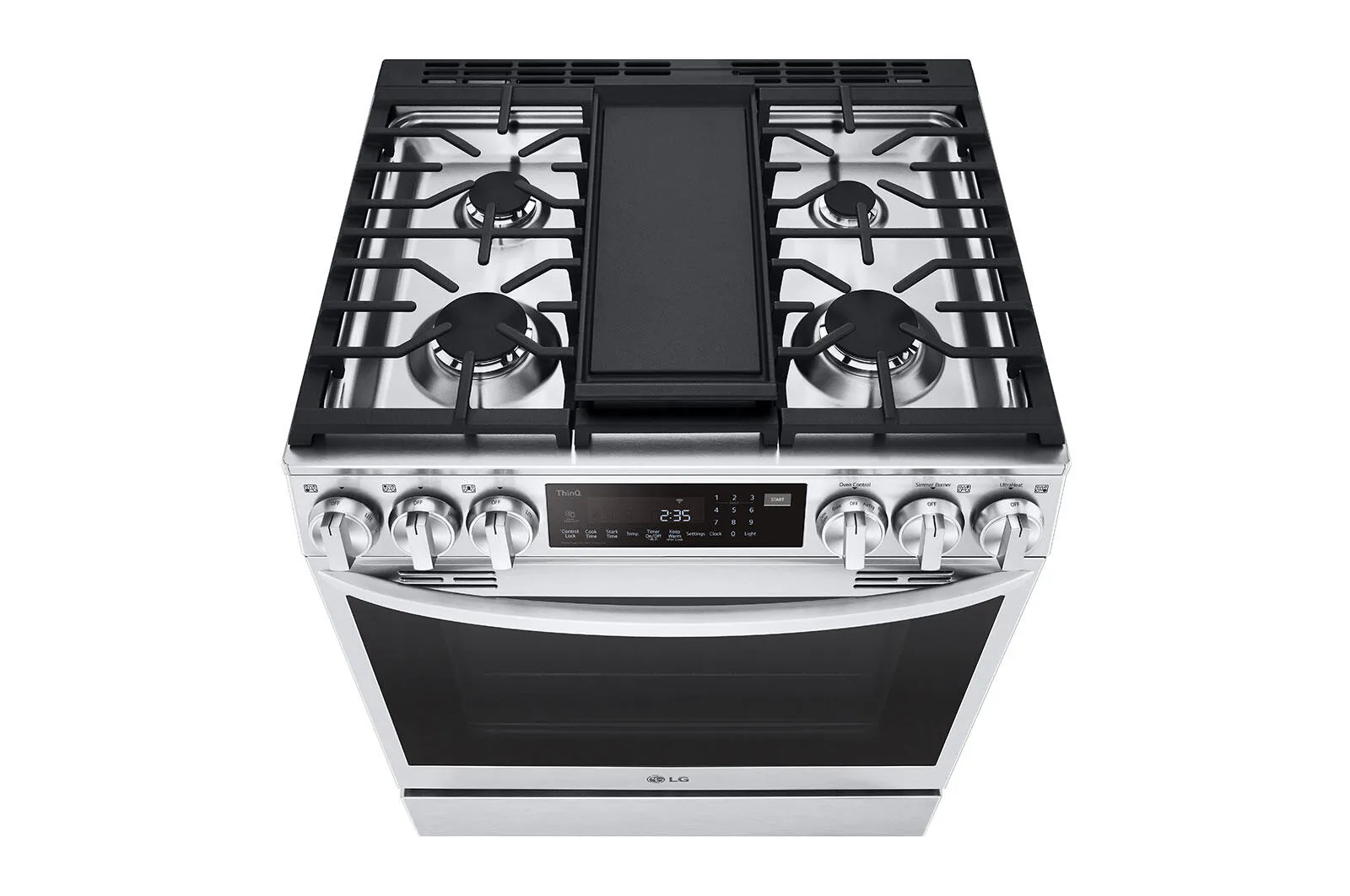 Lg LSGL6335F 6.3 Cu Ft. Smart Wi-Fi Enabled Probake Convection Instaview Gas Slide-In Range With Air Fry