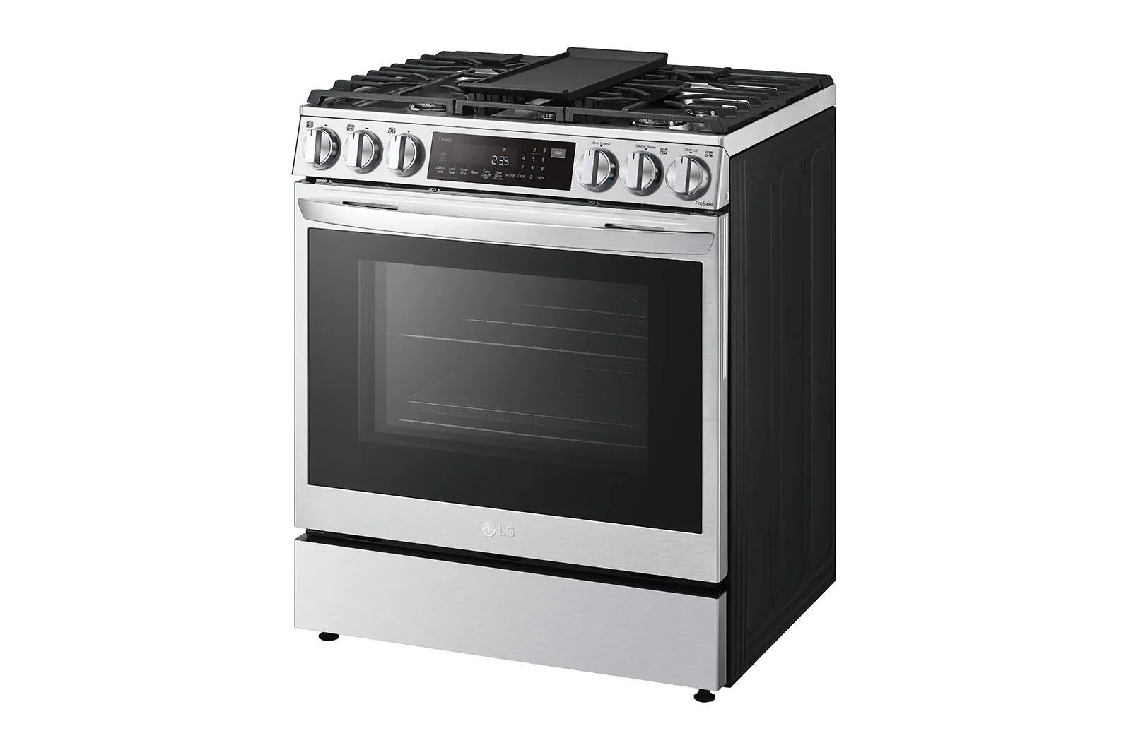Lg LSGL6335F 6.3 Cu Ft. Smart Wi-Fi Enabled Probake Convection Instaview Gas Slide-In Range With Air Fry