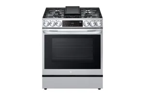 Lg LSGL6335F 6.3 Cu Ft. Smart Wi-Fi Enabled Probake Convection Instaview Gas Slide-In Range With Air Fry