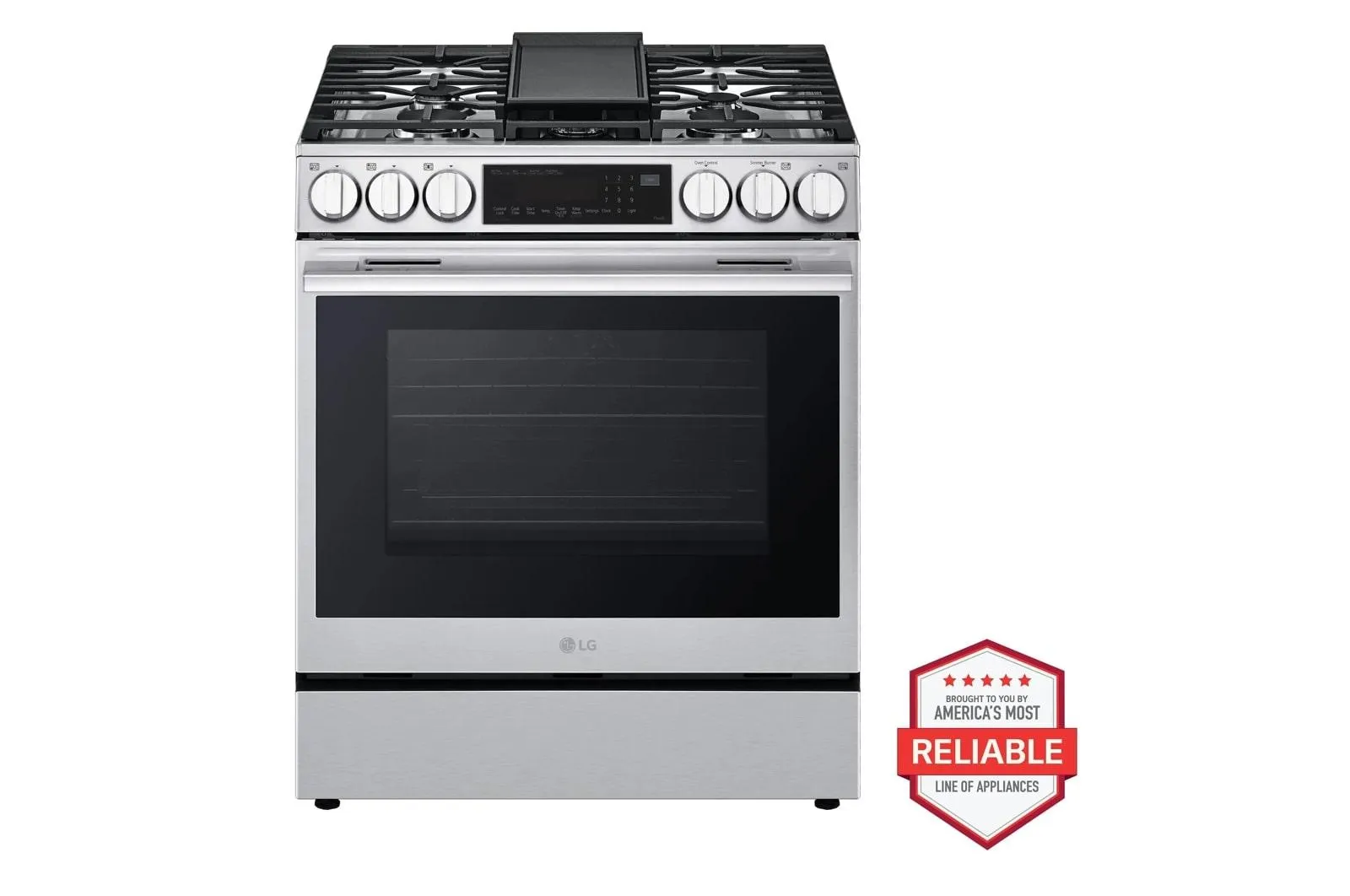Lg LSGL6335X 6.3 Cu Ft. Smart Gas Slide-In Range Probake Convection Instaview. And Air Fry