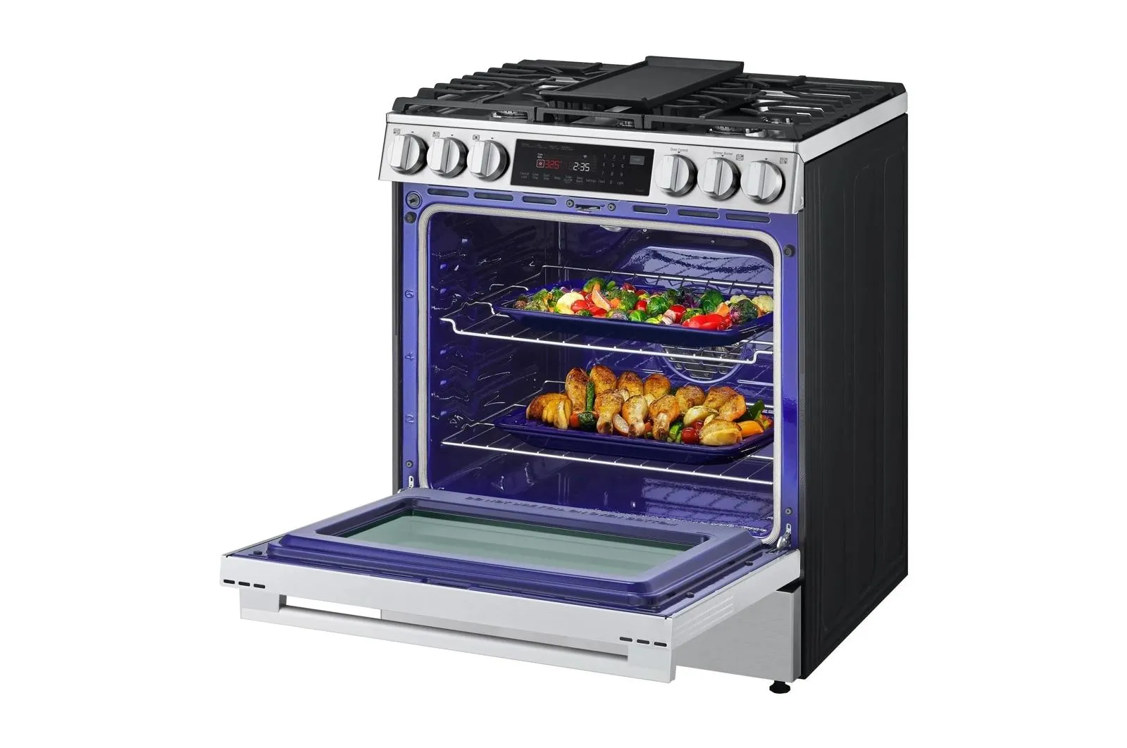 Lg LSGL6335X 6.3 Cu Ft. Smart Gas Slide-In Range Probake Convection Instaview. And Air Fry