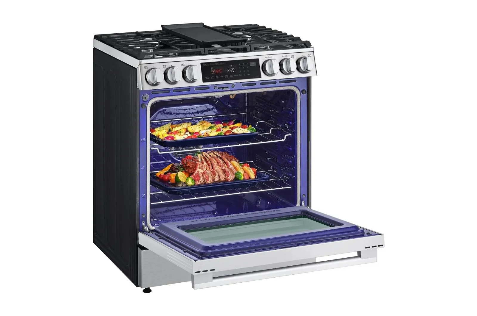 Lg LSGL6335X 6.3 Cu Ft. Smart Gas Slide-In Range Probake Convection Instaview. And Air Fry