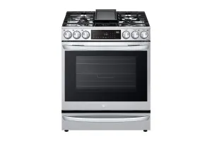 Lg LSGL6337F 6.3 Cu Ft. Smart Wi-Fi Enabled Probake Convection Instaview Gas Slide-In Range With Air Fry