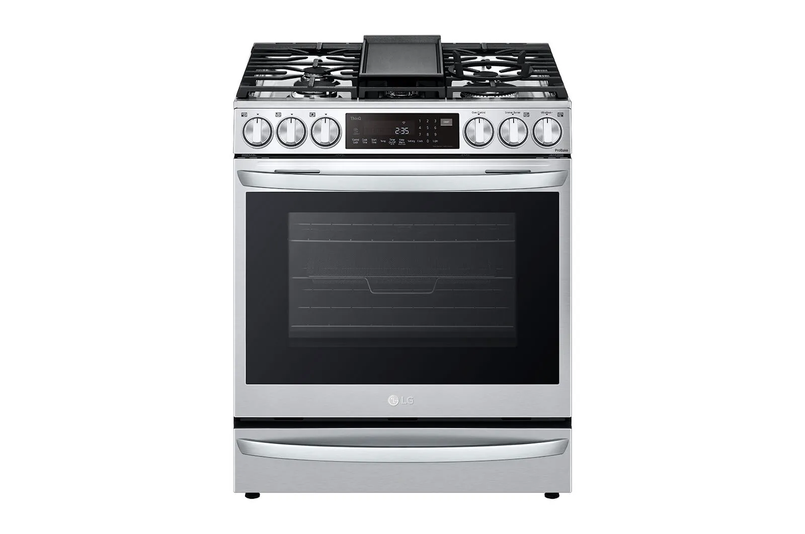 Lg LSGL6337F 6.3 Cu Ft. Smart Wi-Fi Enabled Probake Convection Instaview Gas Slide-In Range With Air Fry