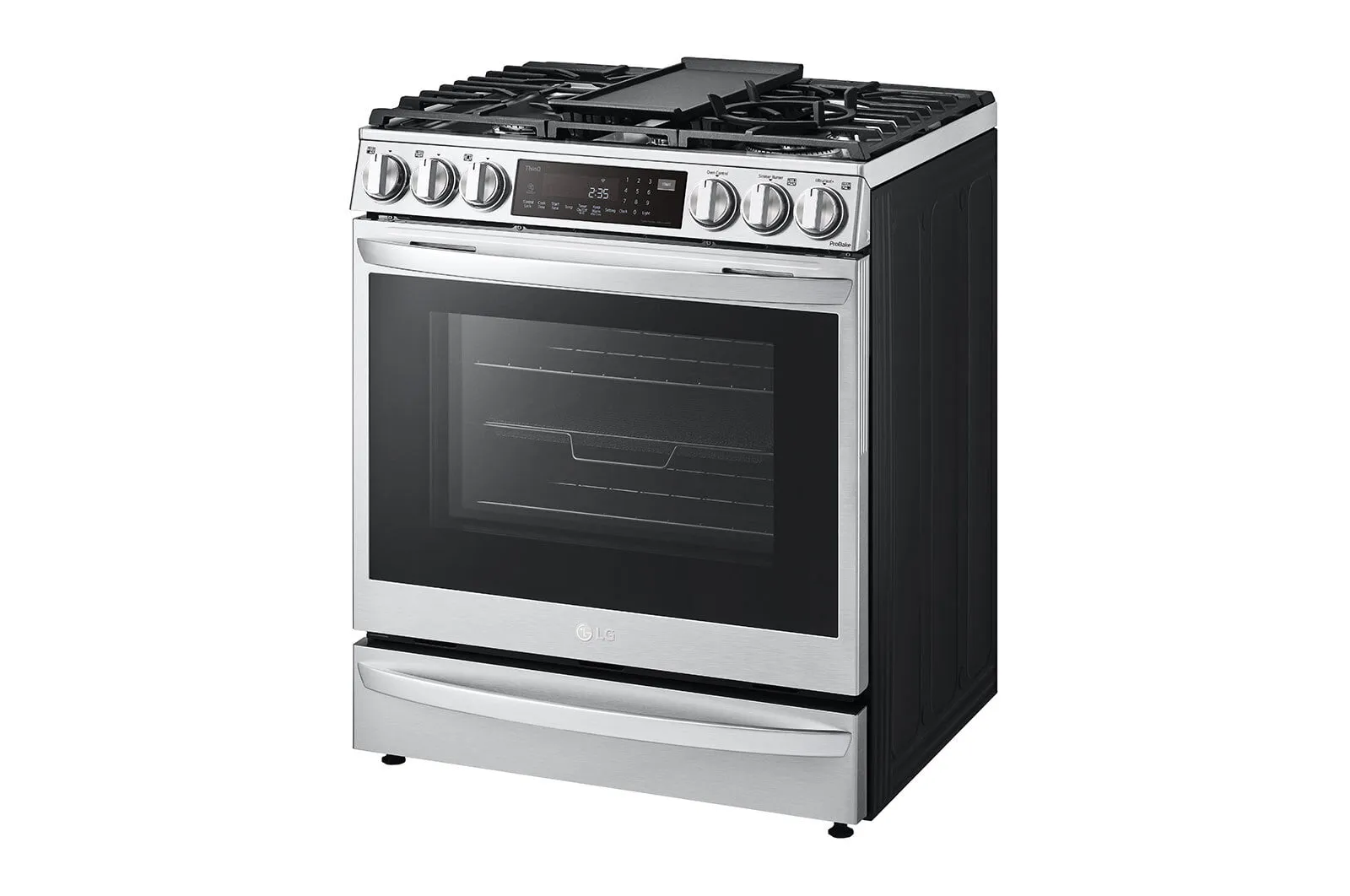 Lg LSGL6337F 6.3 Cu Ft. Smart Wi-Fi Enabled Probake Convection Instaview Gas Slide-In Range With Air Fry