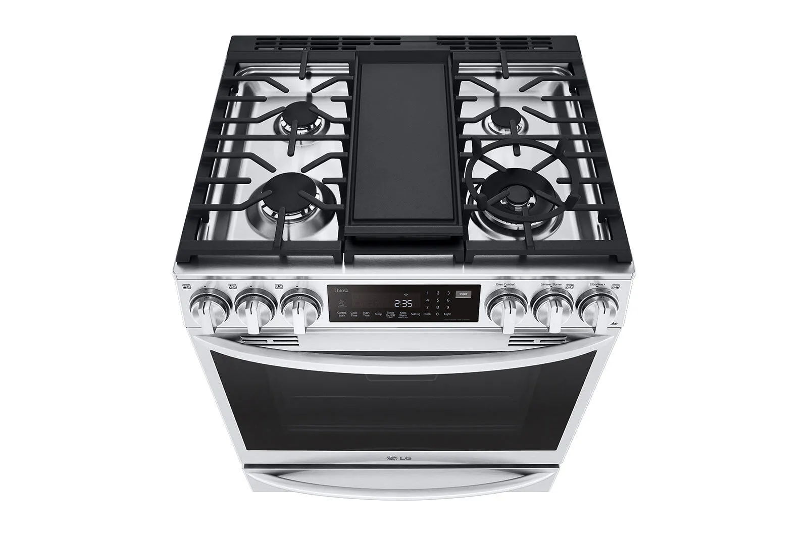 Lg LSGL6337F 6.3 Cu Ft. Smart Wi-Fi Enabled Probake Convection Instaview Gas Slide-In Range With Air Fry