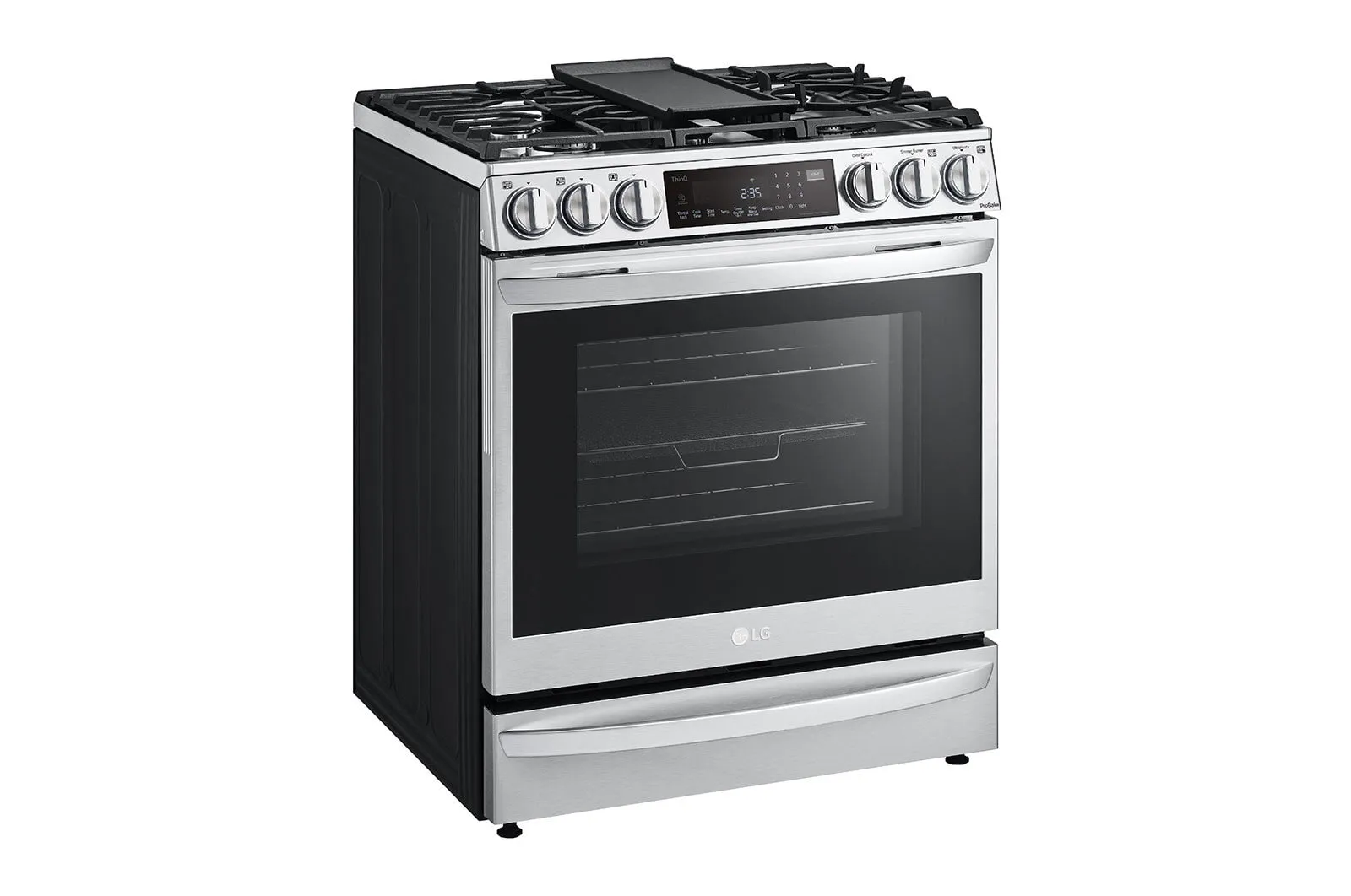 Lg LSGL6337F 6.3 Cu Ft. Smart Wi-Fi Enabled Probake Convection Instaview Gas Slide-In Range With Air Fry