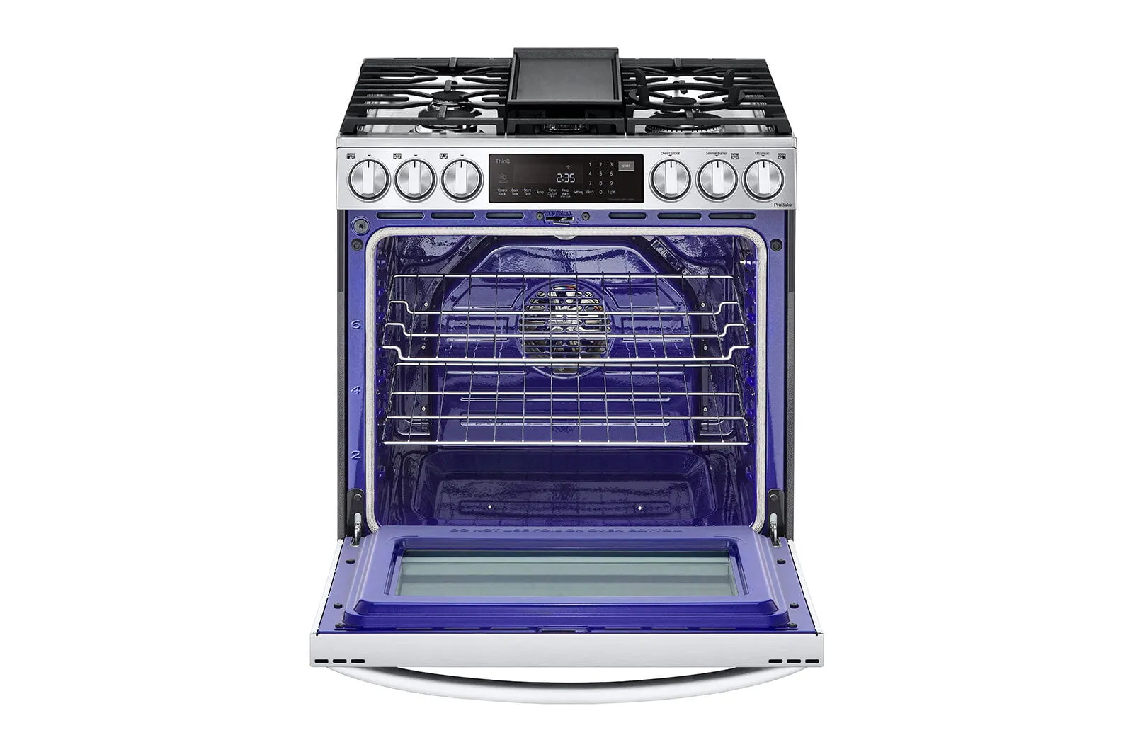 Lg LSGL6337F 6.3 Cu Ft. Smart Wi-Fi Enabled Probake Convection Instaview Gas Slide-In Range With Air Fry