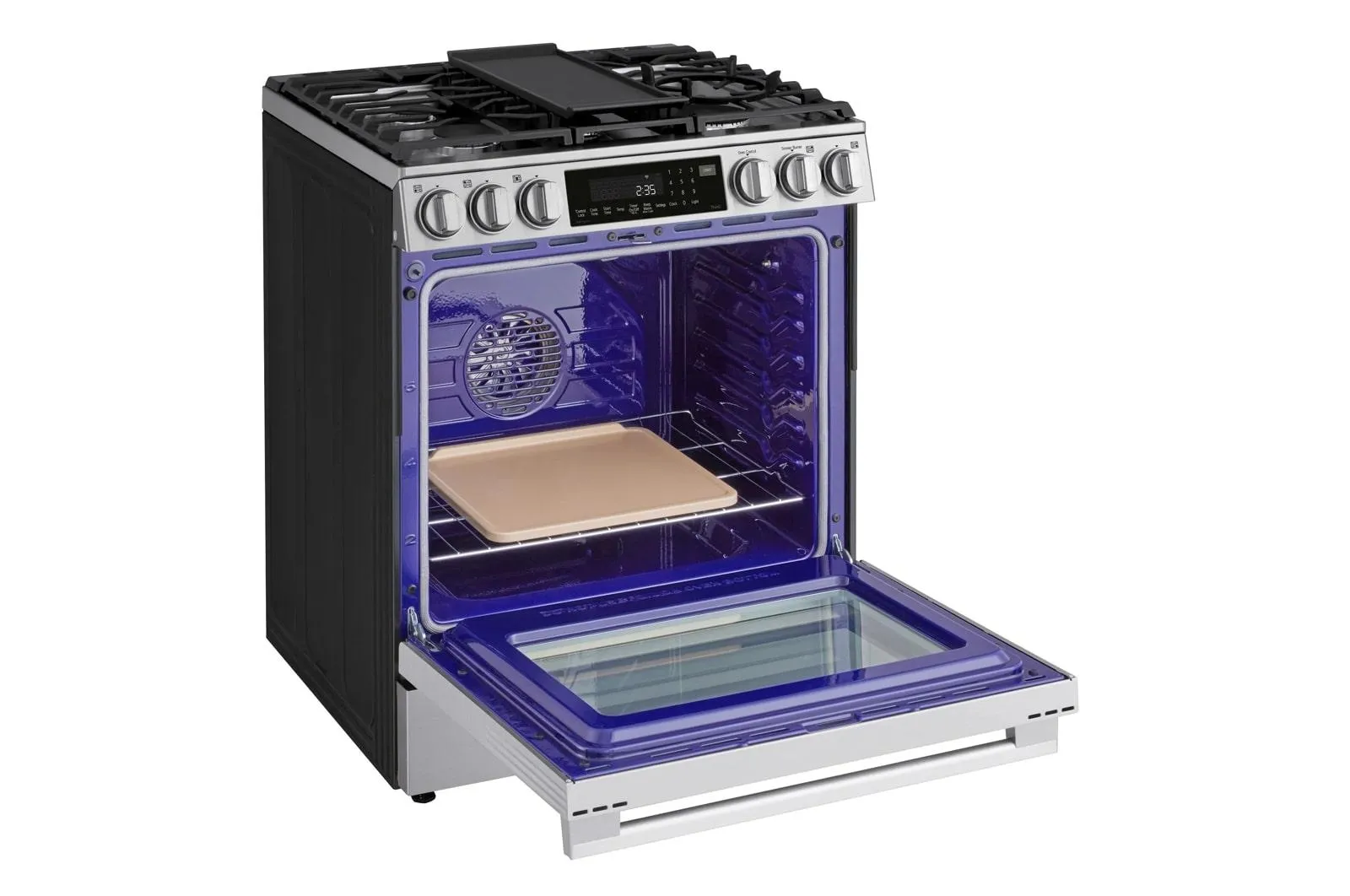 Lg LSGL6337X 6.3 Cu Ft. Smart Gas Slide-In Range With Instaview. Probake Convection. And Air Fry