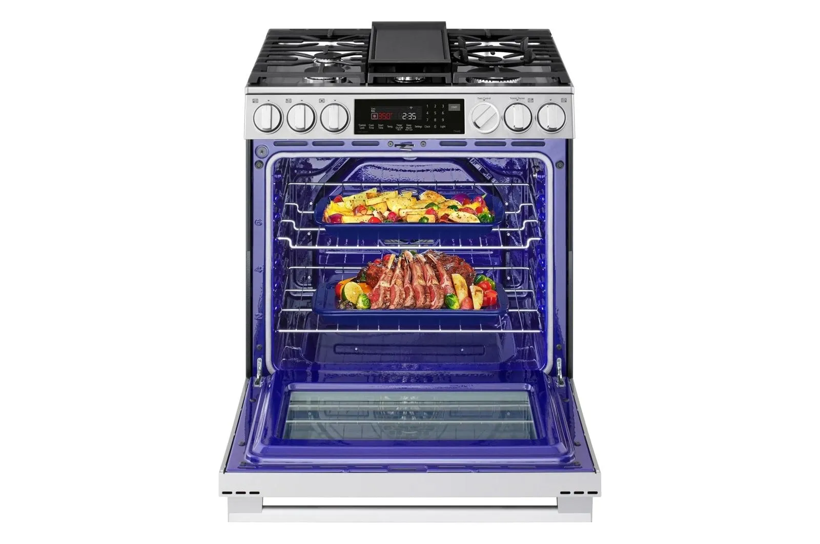 Lg LSGL6337X 6.3 Cu Ft. Smart Gas Slide-In Range With Instaview. Probake Convection. And Air Fry