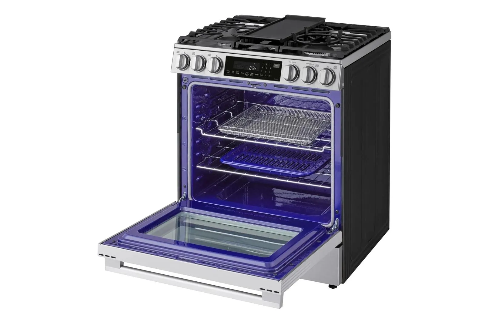 Lg LSGL6337X 6.3 Cu Ft. Smart Gas Slide-In Range With Instaview. Probake Convection. And Air Fry