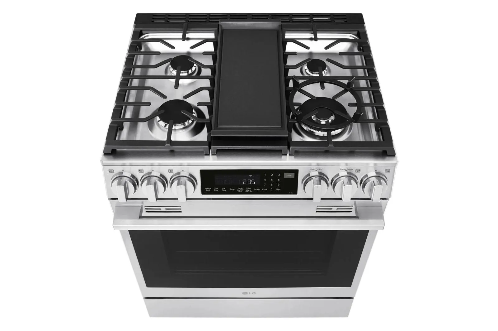 Lg LSGL6337X 6.3 Cu Ft. Smart Gas Slide-In Range With Instaview. Probake Convection. And Air Fry