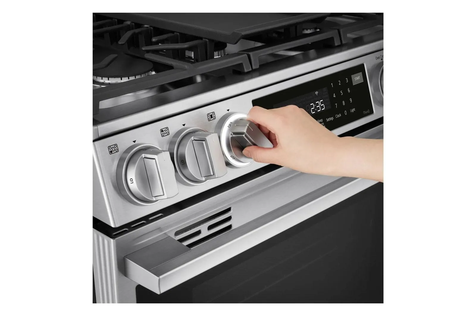 Lg LSGL6337X 6.3 Cu Ft. Smart Gas Slide-In Range With Instaview. Probake Convection. And Air Fry