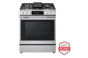 Lg LSGL6337X 6.3 Cu Ft. Smart Gas Slide-In Range With Instaview. Probake Convection. And Air Fry