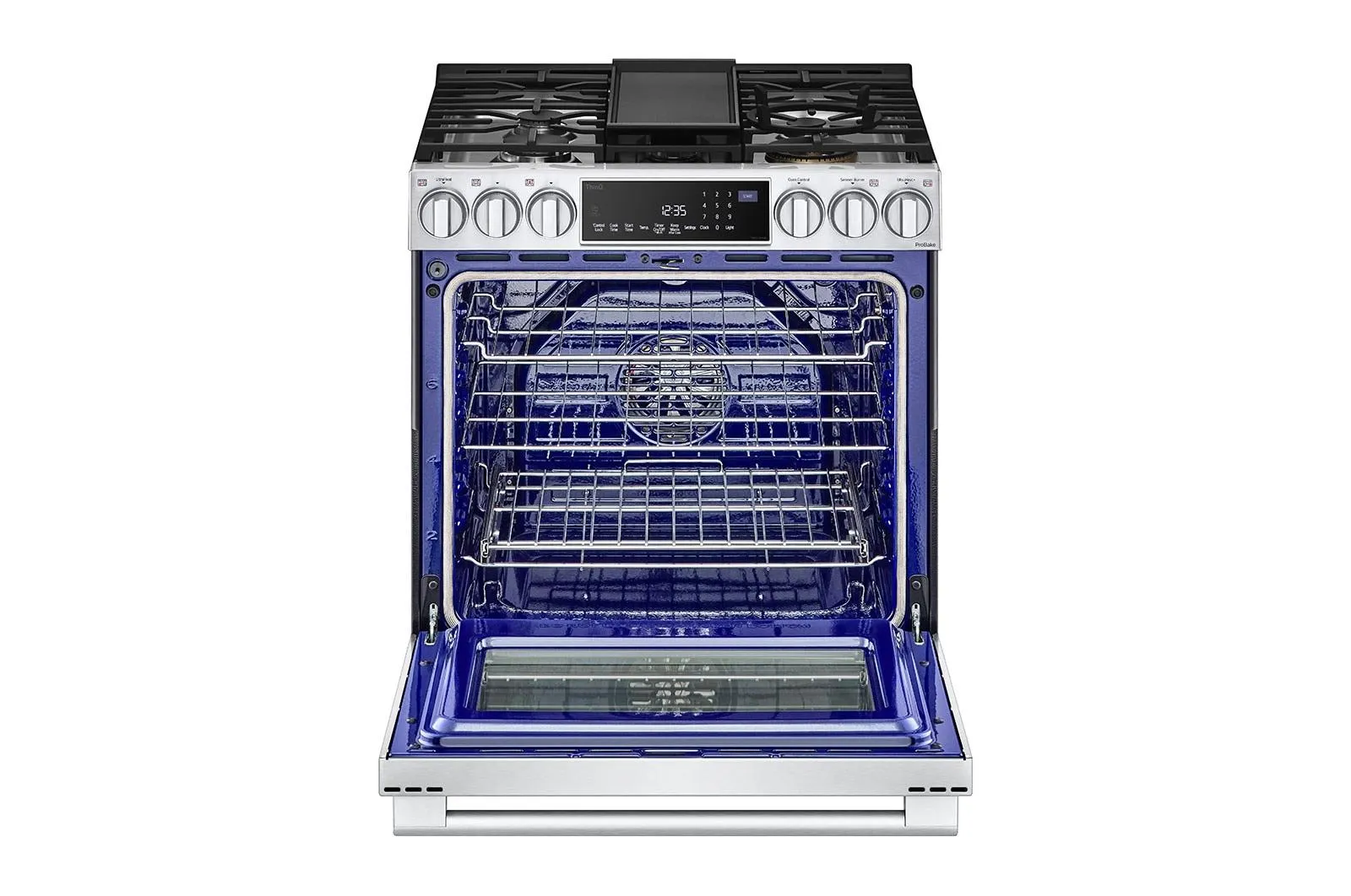 Lg LSGS6338F Lg Studio 6.3 Cu. Ft. Instaview Gas Slide-In Range With Probake Convection And Air Fry