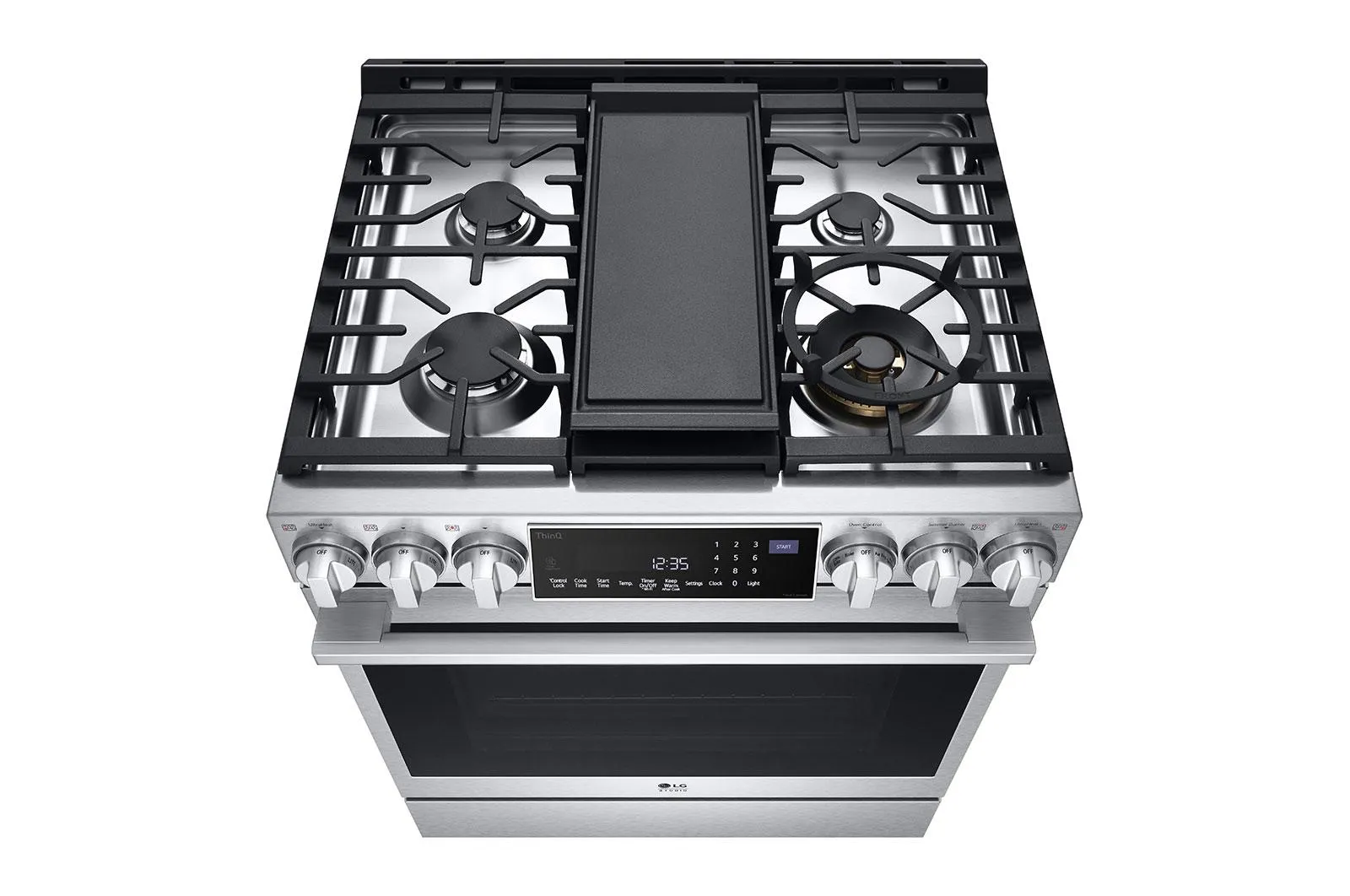 Lg LSGS6338F Lg Studio 6.3 Cu. Ft. Instaview Gas Slide-In Range With Probake Convection And Air Fry