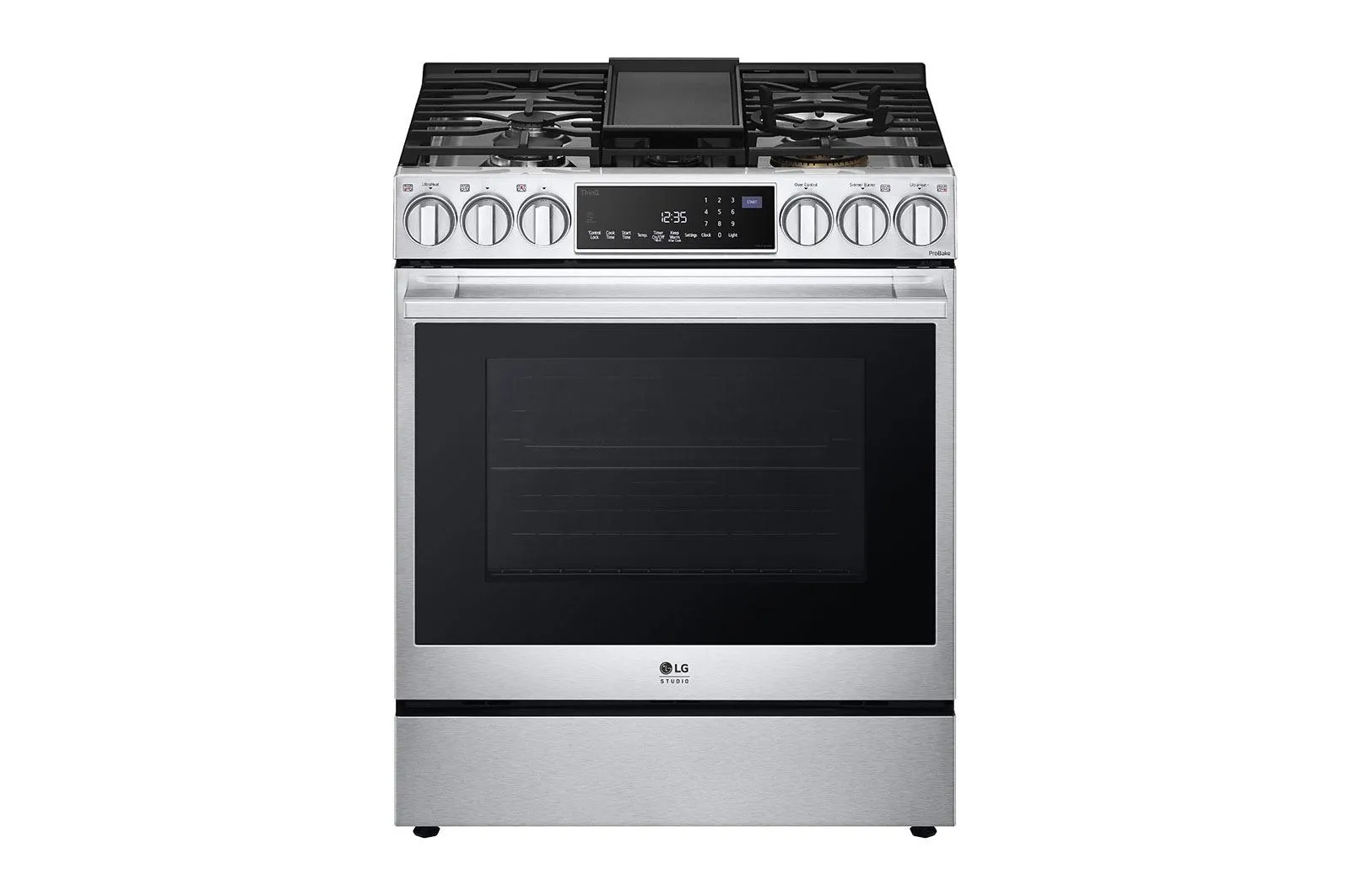 Lg LSGS6338F Lg Studio 6.3 Cu. Ft. Instaview Gas Slide-In Range With Probake Convection And Air Fry