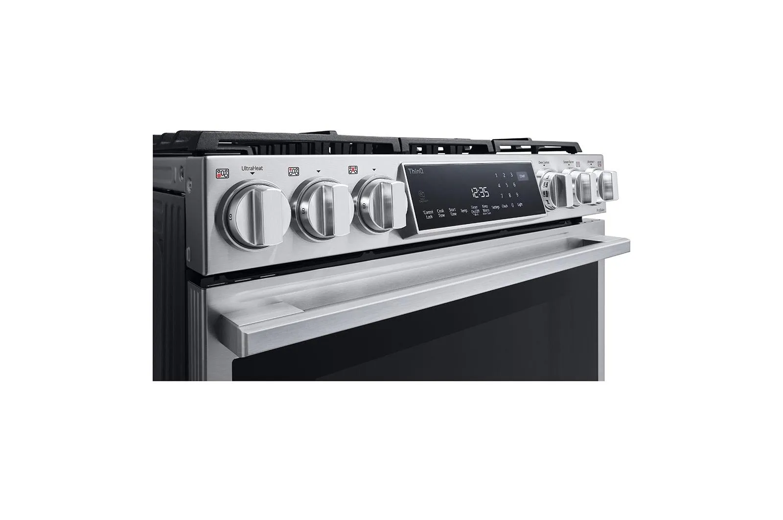 Lg LSGS6338F Lg Studio 6.3 Cu. Ft. Instaview Gas Slide-In Range With Probake Convection And Air Fry
