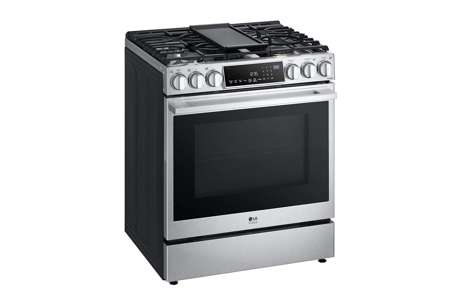 Lg LSGS6338F Lg Studio 6.3 Cu. Ft. Instaview Gas Slide-In Range With Probake Convection And Air Fry