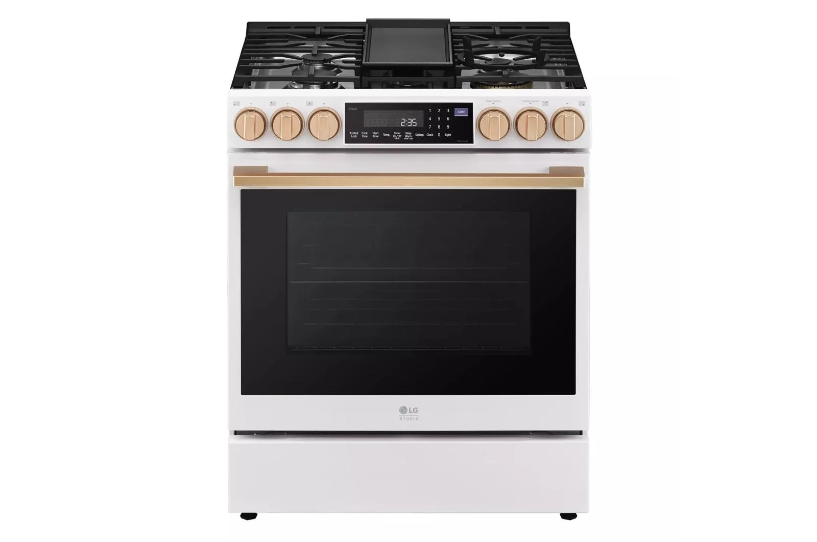 Lg LSGS6338N Lg Studio 6.3 Cu. Ft. Instaview Gas Slide-In Range With Probake Convection And Air Fry
