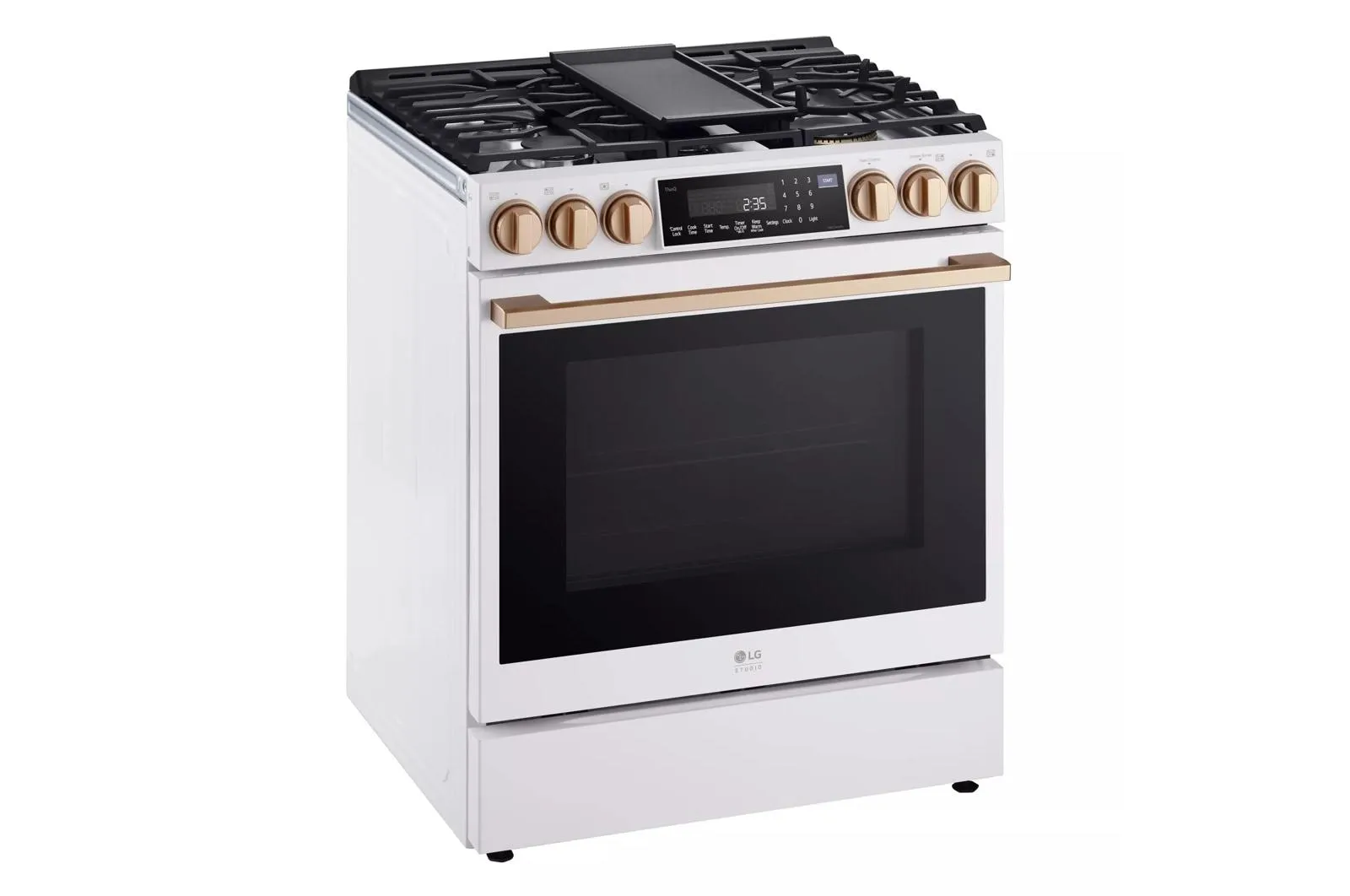 Lg LSGS6338N Lg Studio 6.3 Cu. Ft. Instaview Gas Slide-In Range With Probake Convection And Air Fry