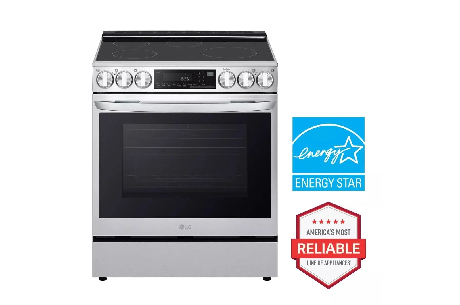 Lg LSIL6336FE 6.3 Cu. Ft. Smart Induction Slide-In Range With Instaview. Probake Convection. Air Fry. And Air Sous Vide