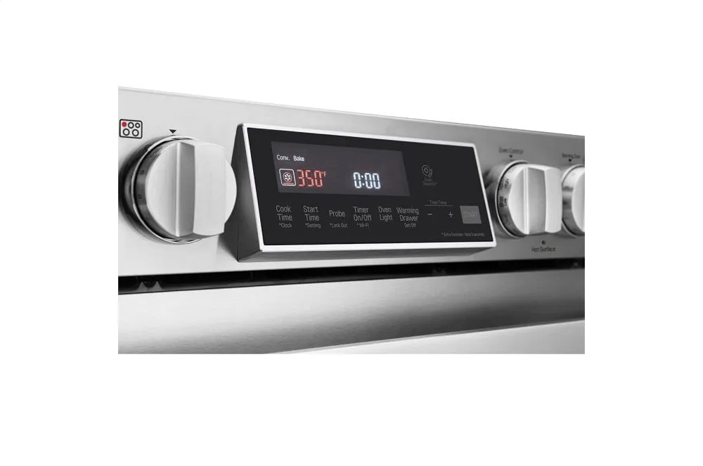 Lg LSIS3018SS Lg Studio 6.3 Cu. Ft. Induction Slide-In Range With Probake Convection And Easyclean