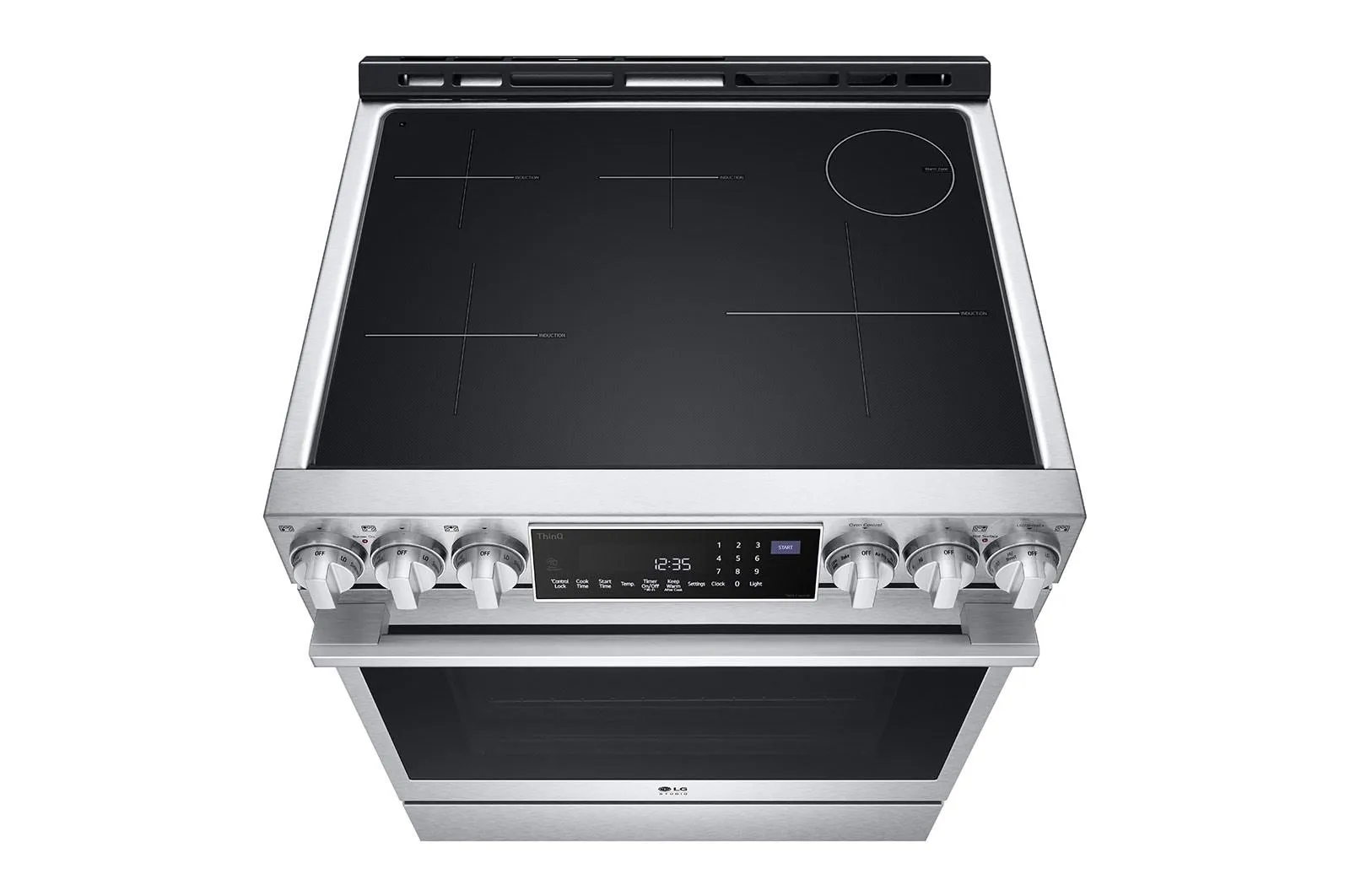 Lg LSIS6338F Lg Studio 6.3 Cu. Ft. Instaview Induction Slide-In Range With Air Fry And Air Sous Vide