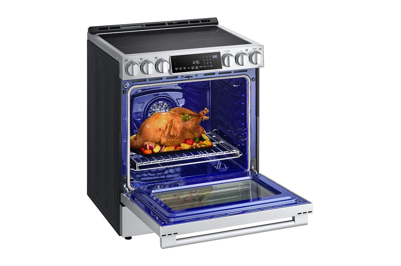 Lg LSIS6338F Lg Studio 6.3 Cu. Ft. Instaview Induction Slide-In Range With Air Fry And Air Sous Vide