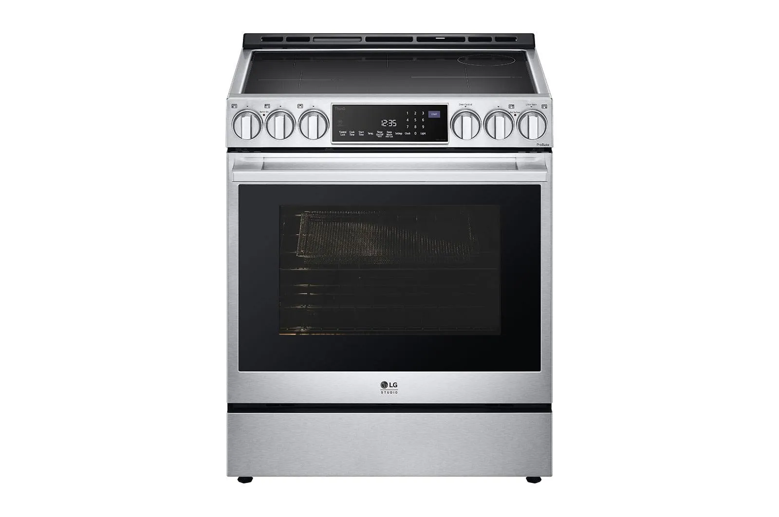 Lg LSIS6338F Lg Studio 6.3 Cu. Ft. Instaview Induction Slide-In Range With Air Fry And Air Sous Vide