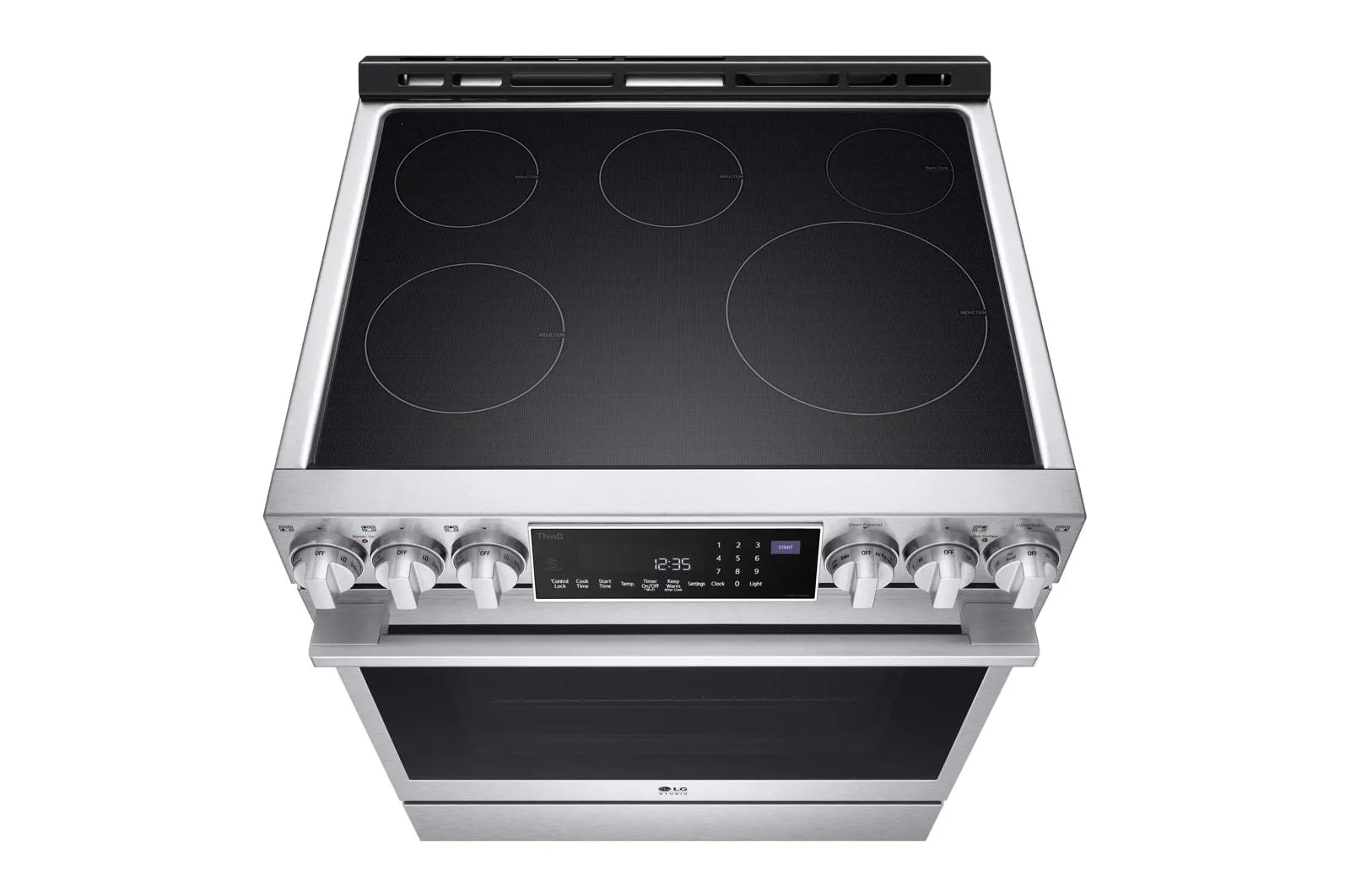 Lg LSIS6338FE Lg Studio 6.3 Cu. Ft. Instaview Induction Slide-In Range With Air Fry And Air Sous Vide