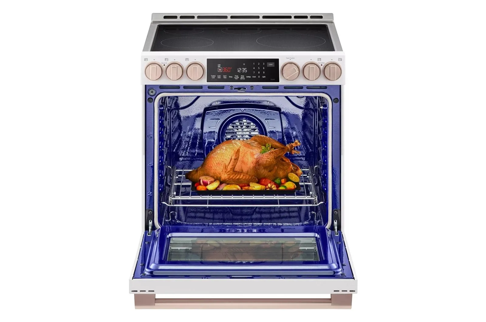 Lg LSIS6338NE Lg Studio 6.3 Cu. Ft. Instaview Induction Slide-In Range With Air Fry And Air Sous Vide