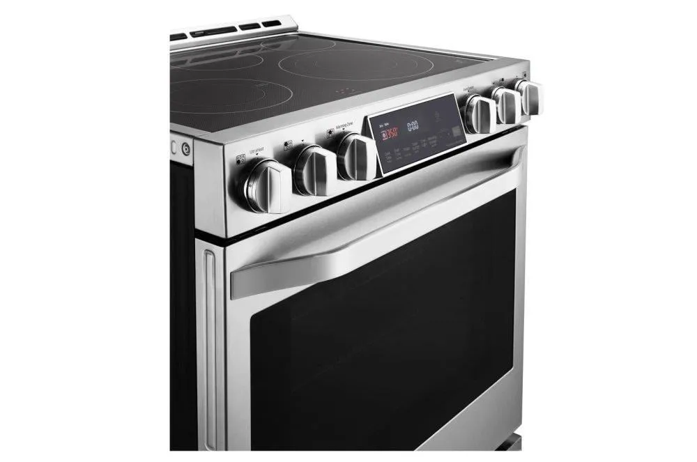 Lg LSSE3027ST Lg Studio 6.3 Cu. Ft. Electric Single Oven Slide-In-Range With Probake Convection