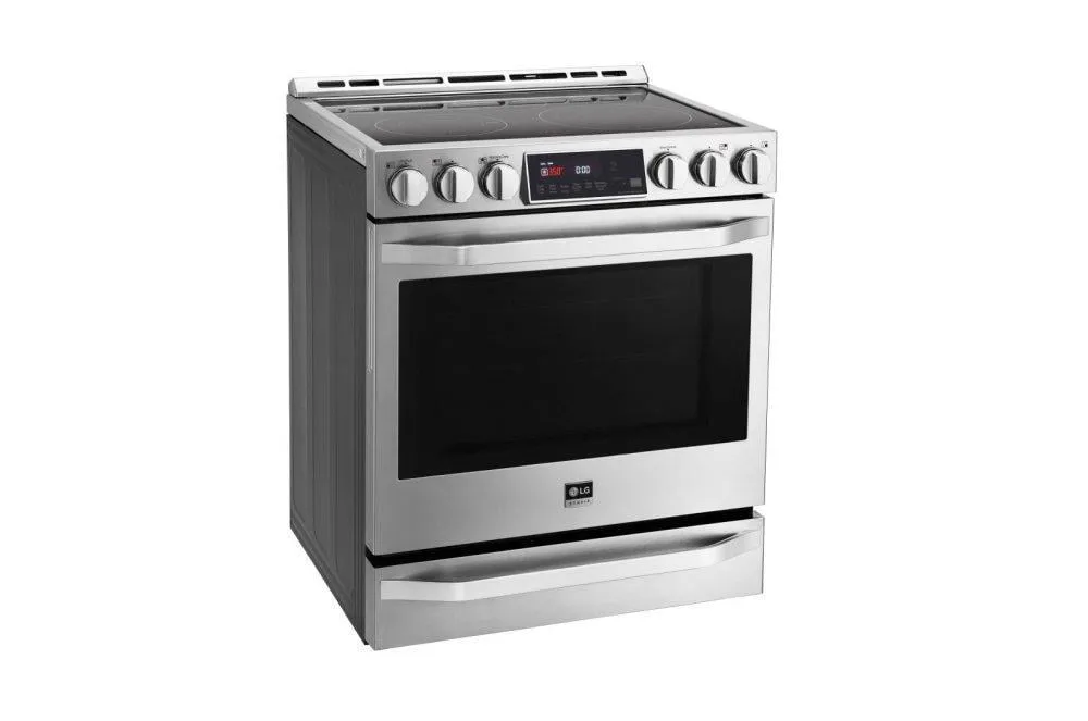 Lg LSSE3027ST Lg Studio 6.3 Cu. Ft. Electric Single Oven Slide-In-Range With Probake Convection